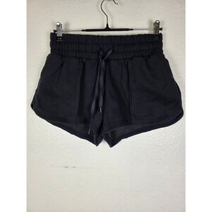 Blogilates Marshmallow Dolphin Shorts Black Fleece Activewear Womens Small